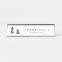 Árvores Rústicas De Aquarela Personalizadas