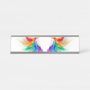Placa De Mesa Asas Fluffy Rainbow