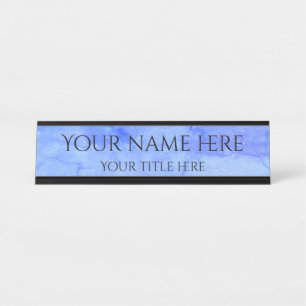 Placa De Mesa Azul claro, azul simples, moderno profissional