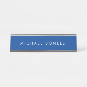 Placa De Mesa Azul Profundo Moderno e Elegante Simples E Simples