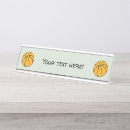 Placa De Mesa Basquete