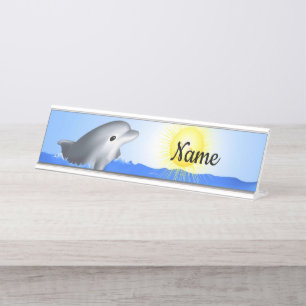 Placa De Mesa Bebê Dolphin