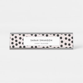 Placa De Mesa Bolinhas personalizáveis