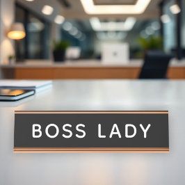 Placa De Mesa Boss Lady