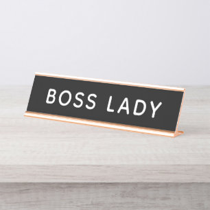 Placa De Mesa Boss Lady