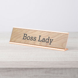 Placa De Mesa Boss Lady Womens Business