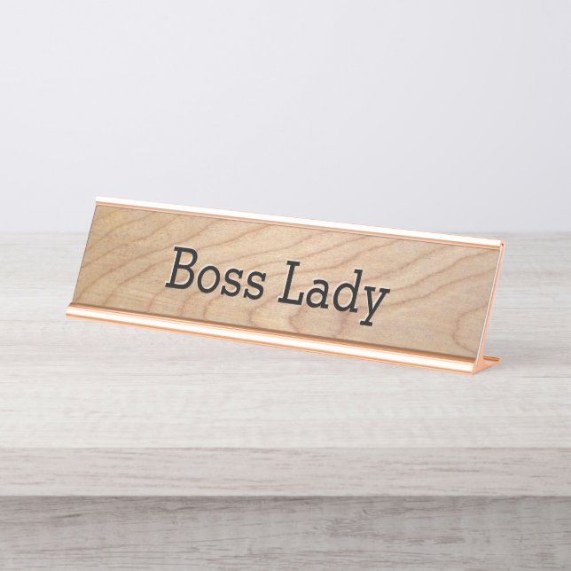 Placa De Mesa Boss Lady Womens Business (Frente)