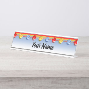 Placa De Mesa Botões de vidro coloridos