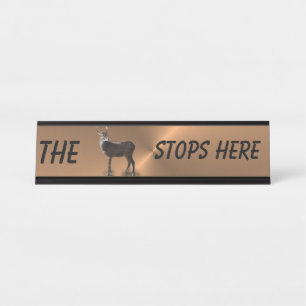PLACA DE MESA BUCK STOPS AQUI*