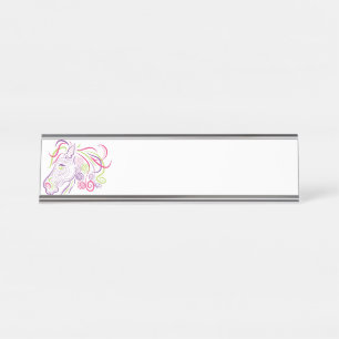 Placa De Mesa Cabeça de cavalo