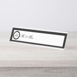 Placa De Mesa Casamento de Rosa preto para caligrafia
