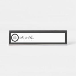 Placa De Mesa Casamento de Rosa preto para caligrafia