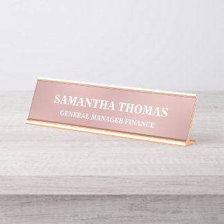 Placa De Mesa Central profissional Dourada/Empresa de travamento