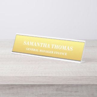 Placa De Mesa Central profissional Dourada falsa/Empresa de trav