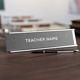 Placa De Mesa Chalkboard Teacher ou Tutor Desk Name Placa