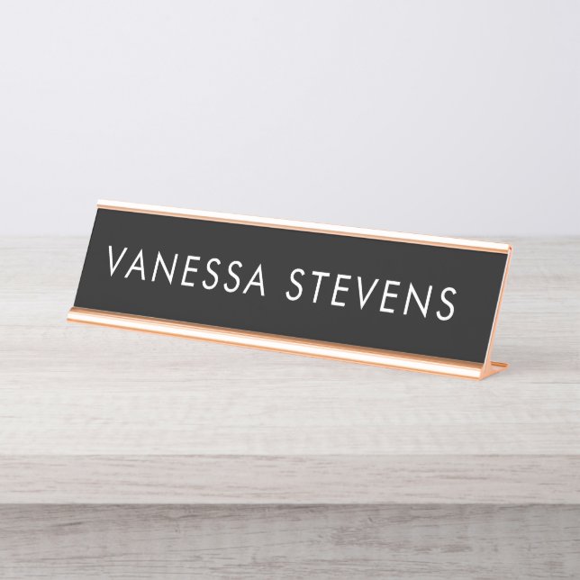 Placa De Mesa Chefe Lady Desk Plate (Frente)