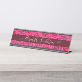 Placa De Mesa Chic Classy Elegant Custom Professional Floral