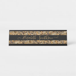 Placa De Mesa Chic Classy Elegant Custom Professional Floral