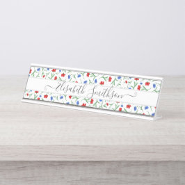 Placa De Mesa Chic Classy Elegant Custom Professional Floral