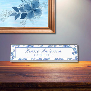 Placa De Mesa Chinoiserie Elegante Personalizada