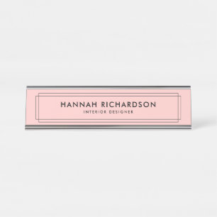 Placa De Mesa Chique   de Geo personalizado