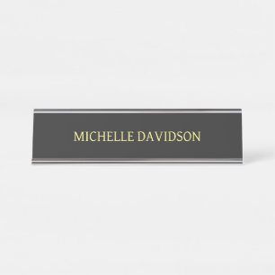 Placa De Mesa Cinzas simples minimalistas profissionais modernos