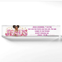 Placa de Mesa com Escritura StarBerry™ "JESUS"