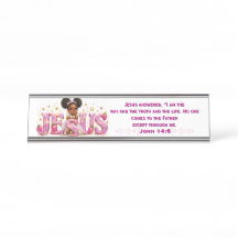 Placa de Mesa com Escritura StarBerry™ "JESUS"