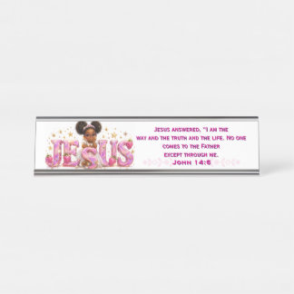 Placa de Mesa com Escritura StarBerry™ "JESUS"