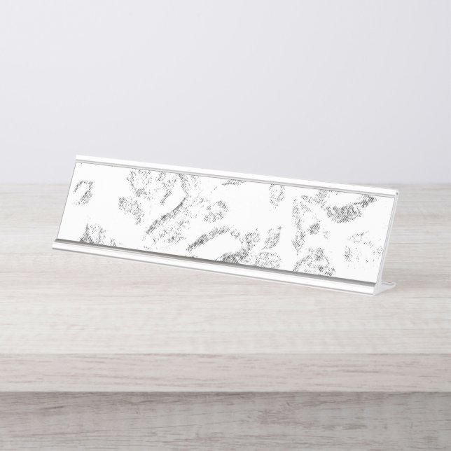 Placa De Mesa Conjunto de Pastas de Arquivos Botânicos Elegantes (Frente)