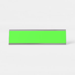 Placa De Mesa Cor Sólida Neon Verde Clássico