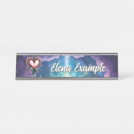 Placa De Mesa Coração da Magia Silenciosa