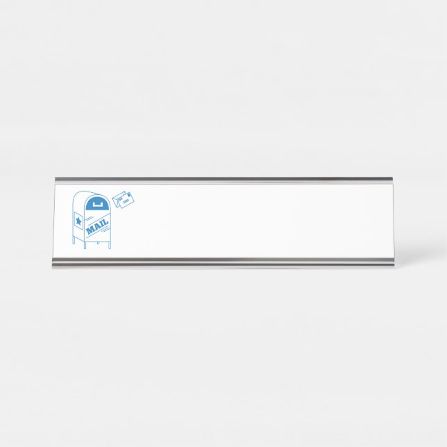 Placa De Mesa Correio postal (Frente)