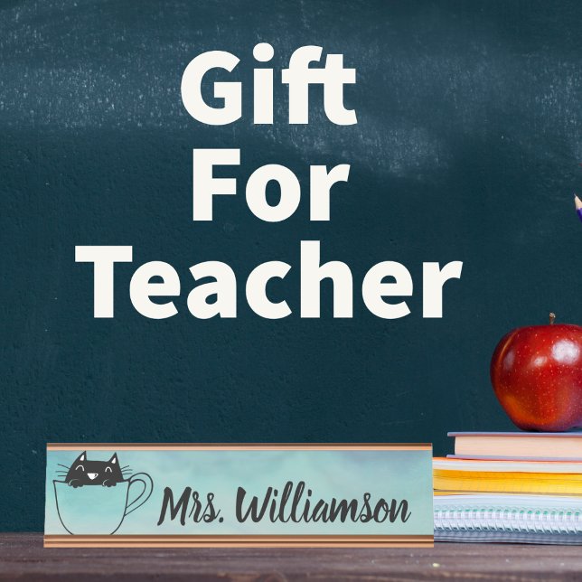 Placa De Mesa Cristina profissional educadora para professores (Criador carregado)