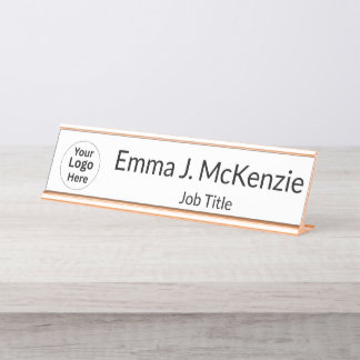 Placa De Mesa Custom Logo & Name Desk Plate for Office
