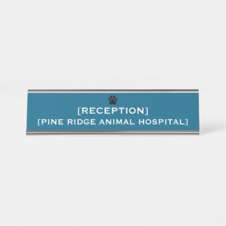 Placa De Mesa Custom Office Reception Name Plate | VET & Medical