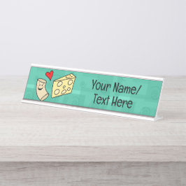 Placa De Mesa Cute Mac Ama Chef Personalizado De Queijo/Professo