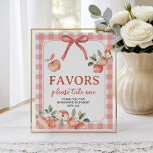 Placa de Mesa de Favor 'Apple of Our Eye' 8x10