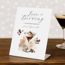 Placa de Mesa de Festa Espresso Martini