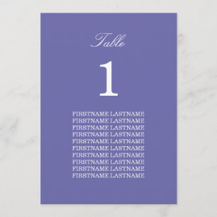 Placa de Mesa de Lavanda de Nomes de Convidado