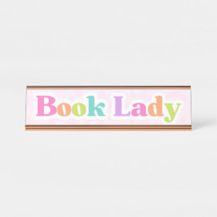 Placa De Mesa De Livro