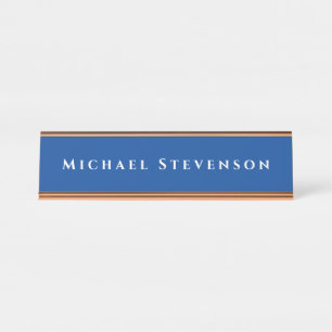Placa De Mesa Deep Blue Trendy Modern Professional