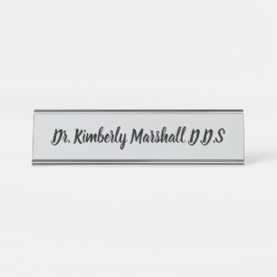 Placa De Mesa Dentista Gray