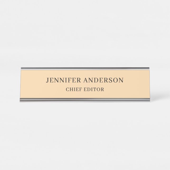 Placa De Mesa Desert Color Professional Modern Plain Minimalist (Frente)