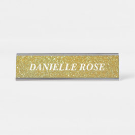 Placa De Mesa Design dourado do fundo