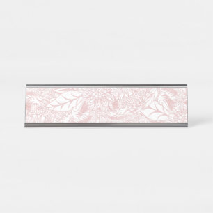Placa De Mesa Design floral da mandala do ouro cor-de-rosa