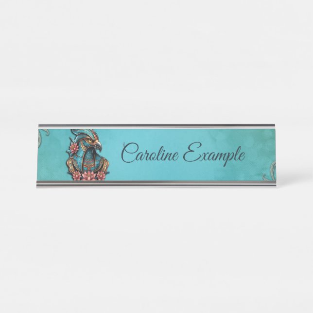 Placa De Mesa Deus do Falcão Egípcio. (Frente)