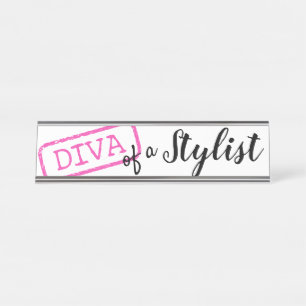 Placa De Mesa "DIVA" de um estilista