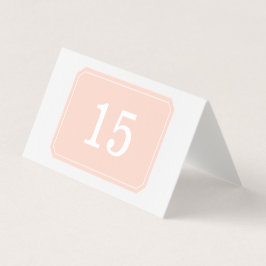 Placa de Mesa Dobrada Simples Elegante