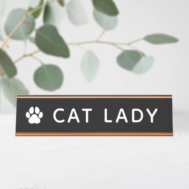 Placa De Mesa Dona dos Gatos (Criador carregado)